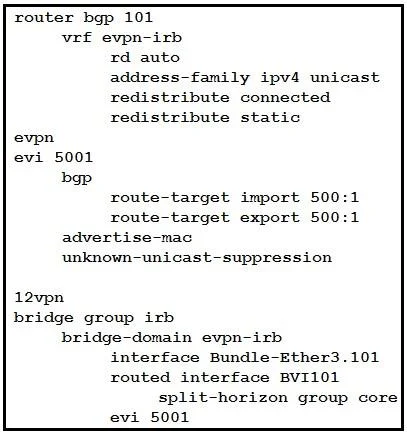 300-515 question #111 exhibit