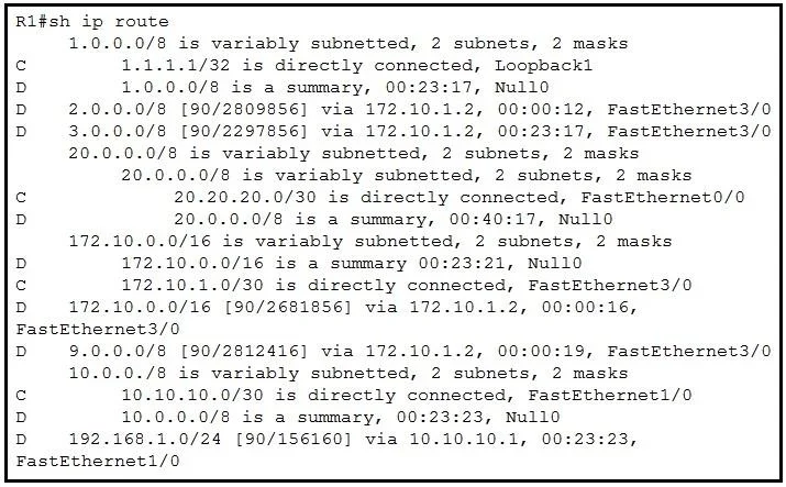 300-515 question #91 exhibit 2