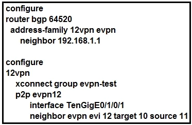 300-515 question #64 exhibit