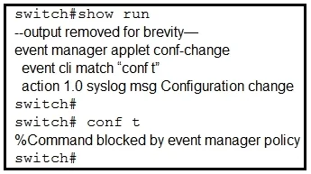 300-615 question #12 exhibit 1
