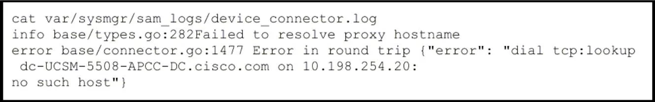 300-615 question #229 exhibit 1