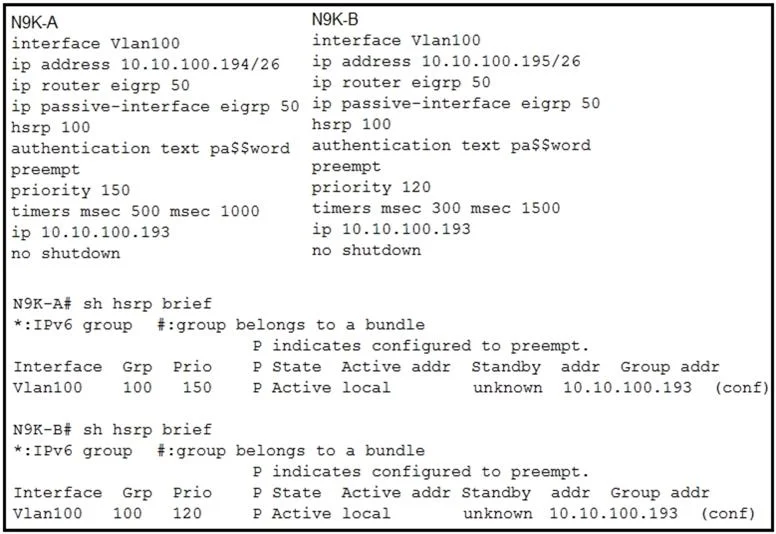 300-615 question #41 exhibit 1
