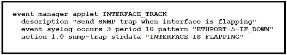 300-615 question #191 exhibit 1