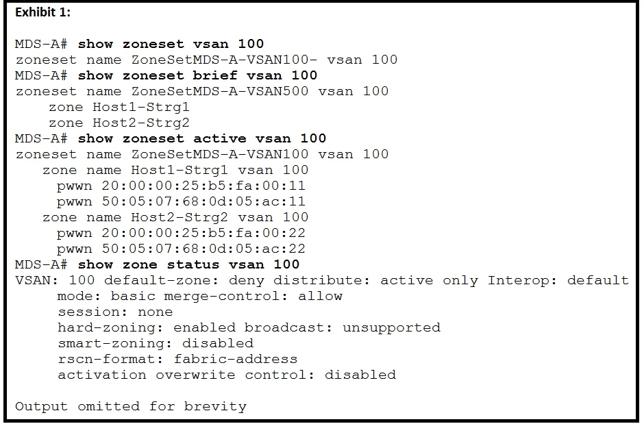 300-625 question #12 exhibit 1