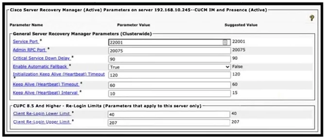 300-810 question #173 exhibit