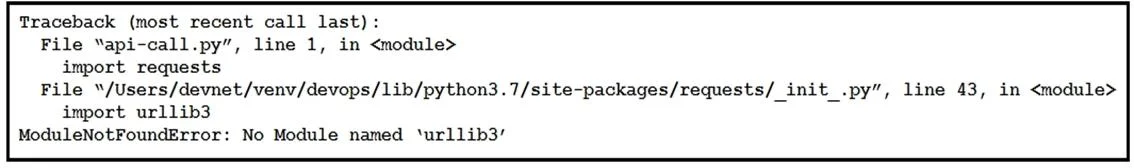 300-910 question #8 exhibit 1