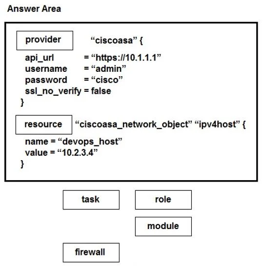 300-910 question #24 exhibit