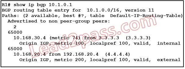 350-001 question #57 exhibit