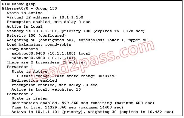 350-001 question #55 exhibit