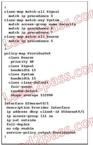 350-001 question #115 exhibit