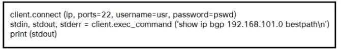 350-401 question #413 exhibit 1