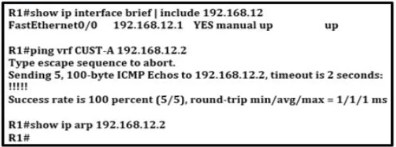 350-401 question #699 exhibit 1