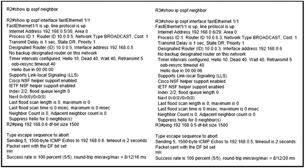 350-401 question #985 exhibit 1