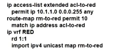 350-401 question #630 exhibit 1
