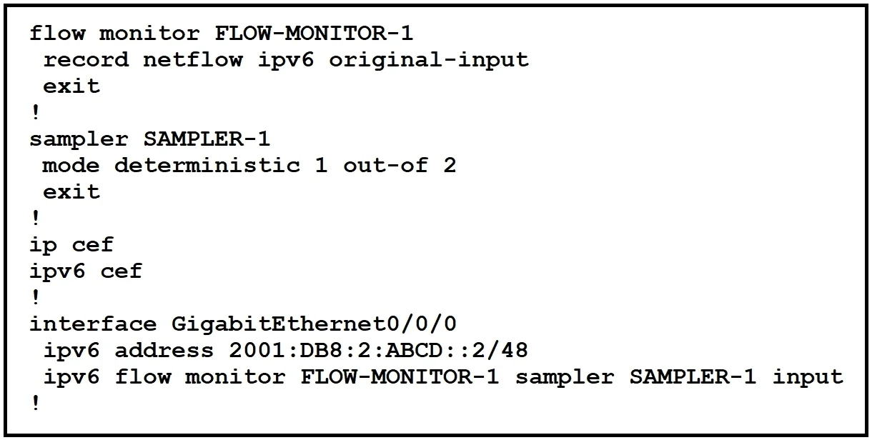 350-401 question #394 exhibit 1