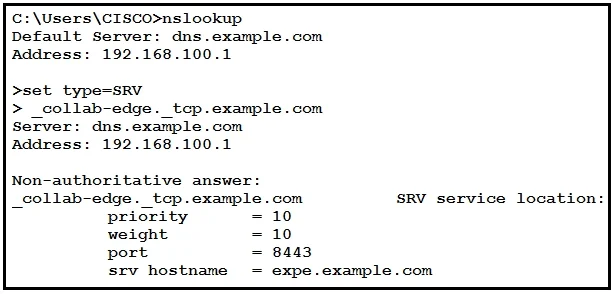 350-801 question #114 exhibit