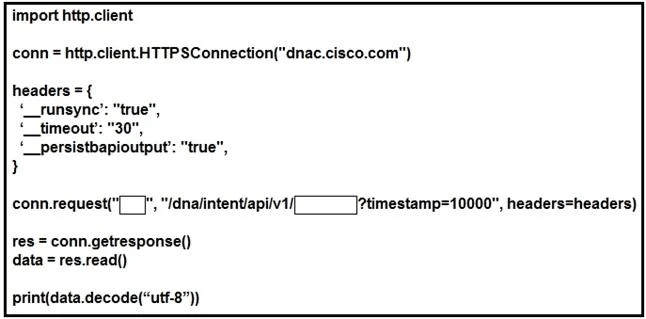 350-901 question #10 exhibit