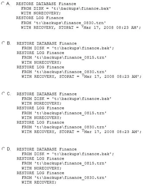70-432 question #144 exhibit
