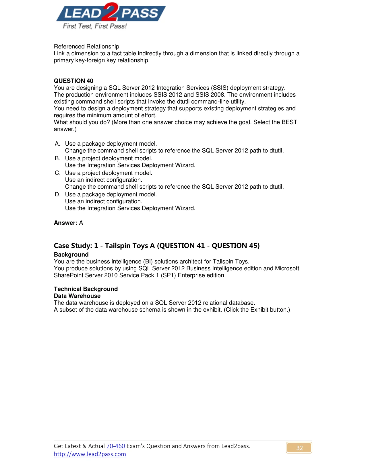 70-460 question #40 exhibit