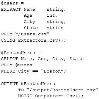 70-776 question #8 exhibit 1