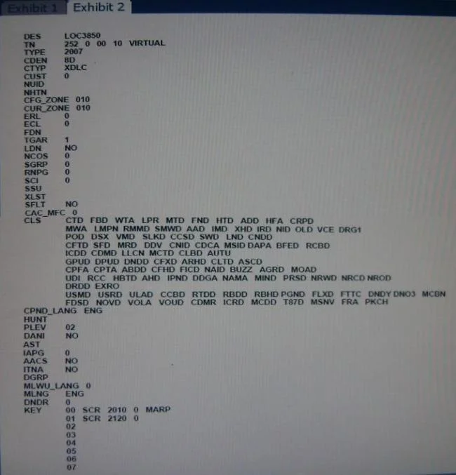 7004 question #43 exhibit 2