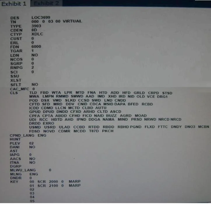 7004 question #43 exhibit 1