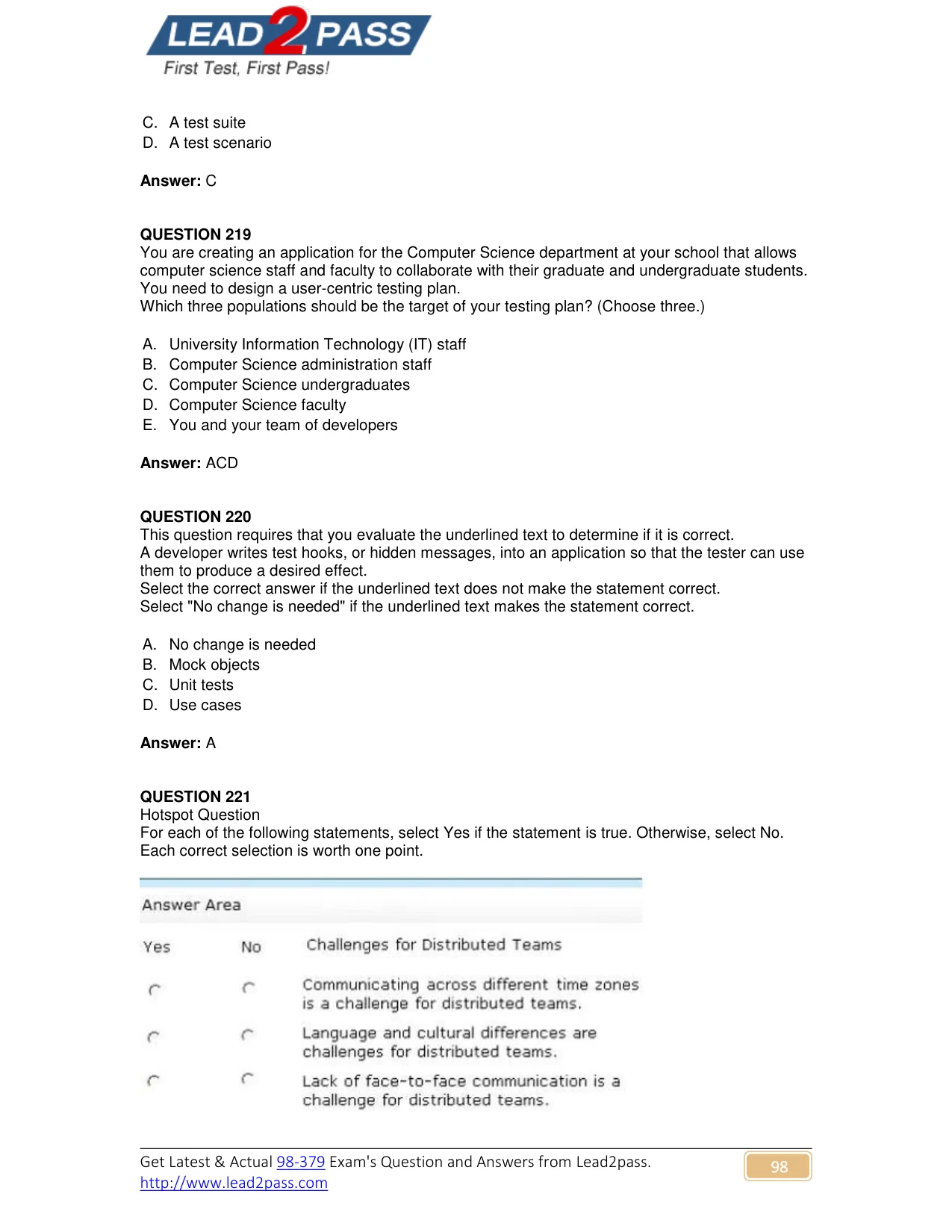 98-379 question #220 exhibit
