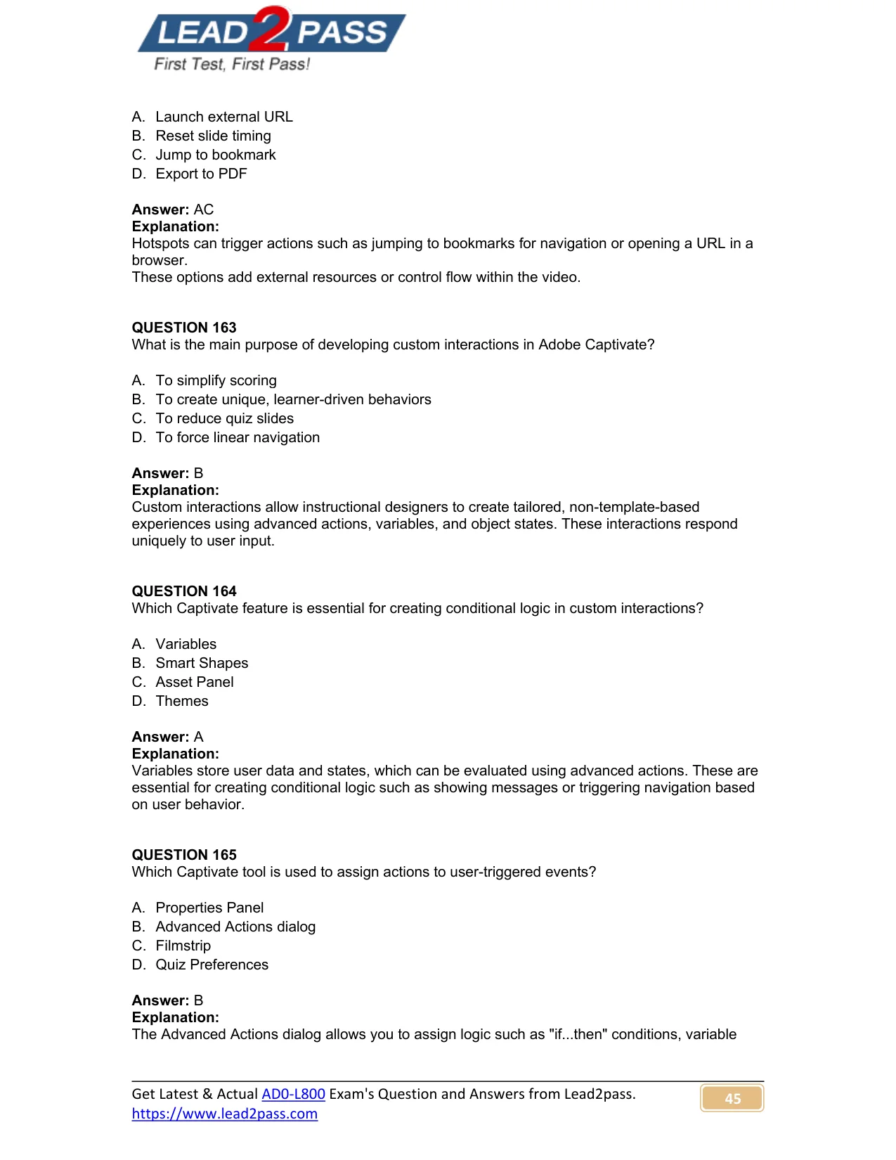 AD0-L800 question #163 exhibit