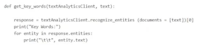 AI-102 question #474 exhibit