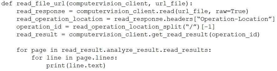 AI-102 question #338 exhibit