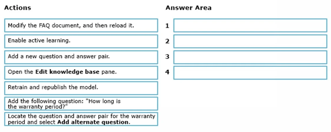 AI-102 question #407 exhibit