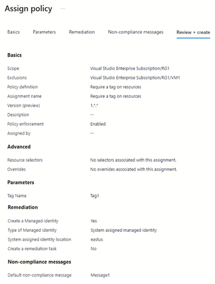 AZ-104 question #778 exhibit 1