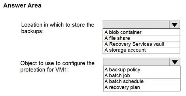 AZ-104 question #109 exhibit