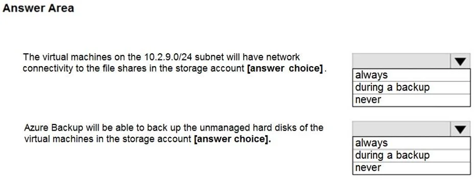 AZ-104 question #257 exhibit 4
