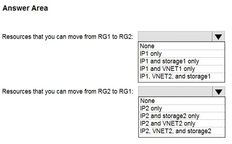 AZ-104 question #435 exhibit 1
