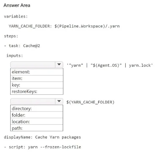 AZ-400 question #590 exhibit