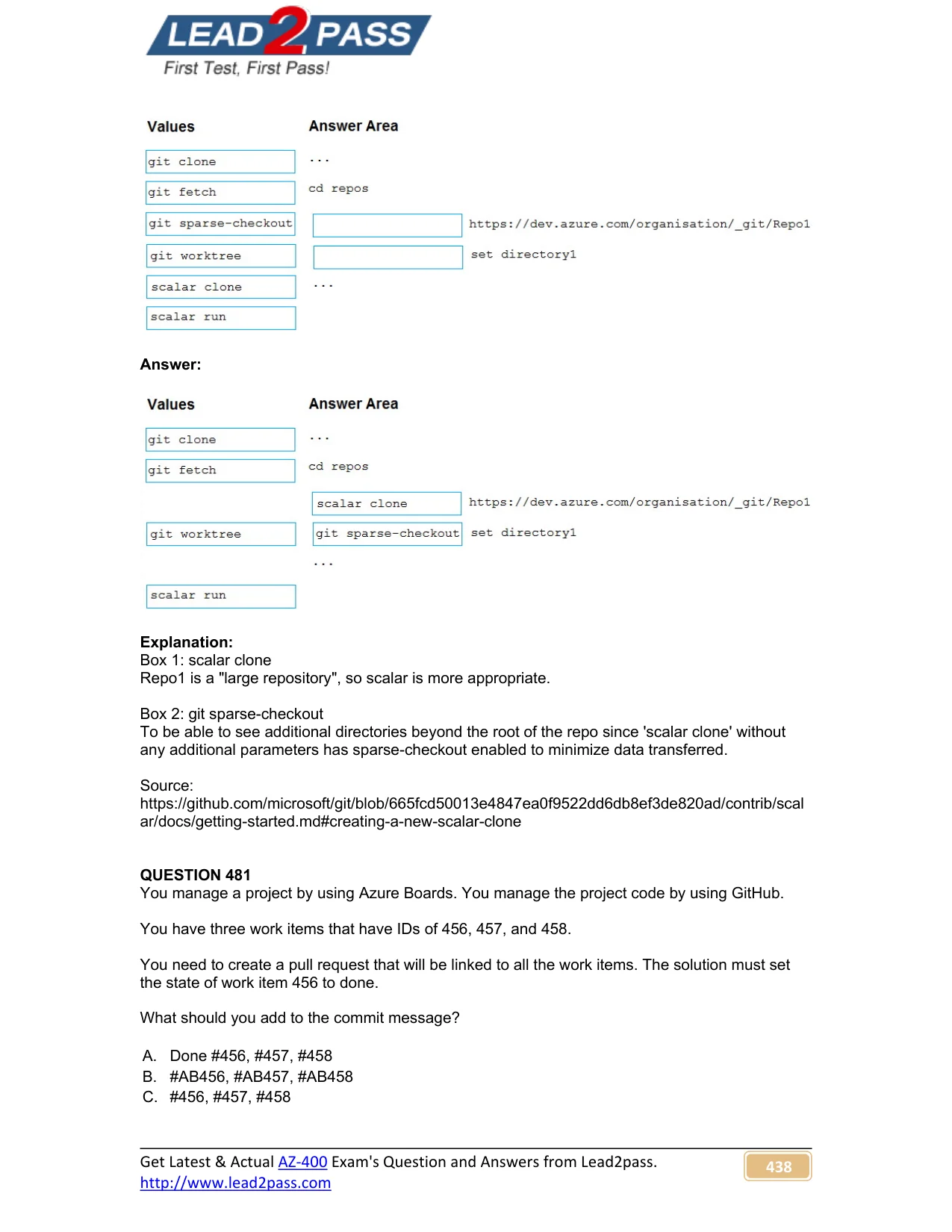 AZ-400 question #480 exhibit