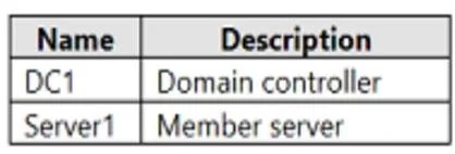AZ-800 question #104 exhibit