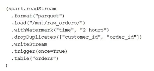 CERTIFIED-DATA-ENGINEER-PROFESSIONAL question #122 exhibit