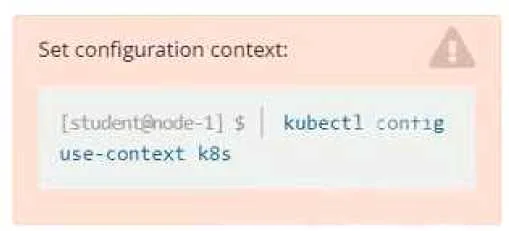 CKAD question #4 exhibit
