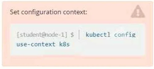 CKAD question #27 exhibit 1
