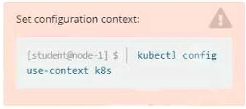CKAD question #12 exhibit 5