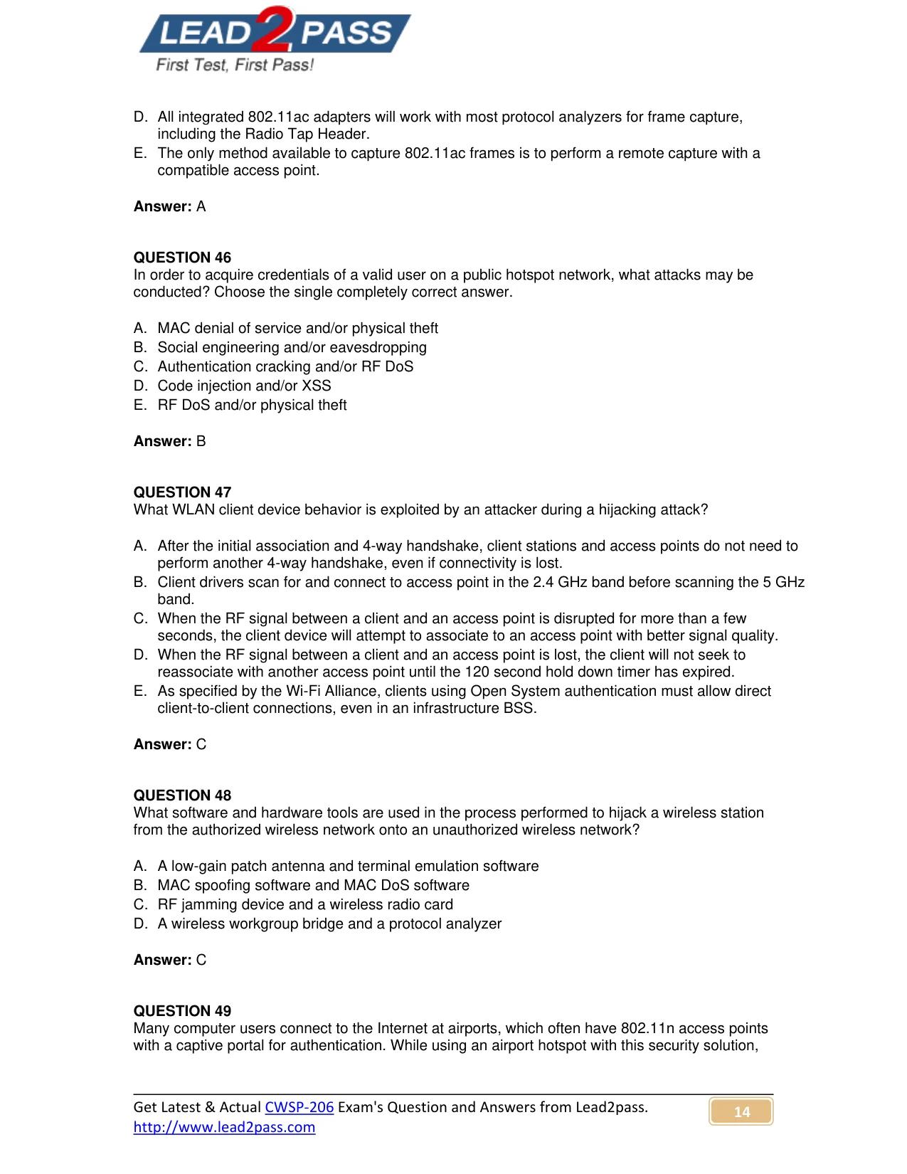 CWSP-206 question #47 exhibit