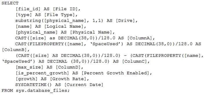 DP-300 question #85 exhibit 1