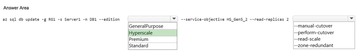 DP-300 question #472 exhibit