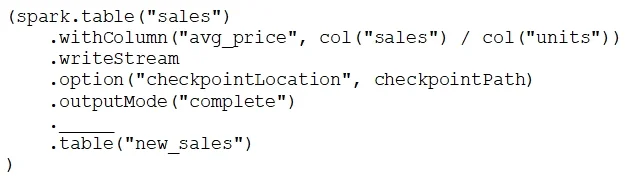 DATABRICKS-CERTIFIED-DATA-ENGINEER-ASSOCIATE question #12 exhibit