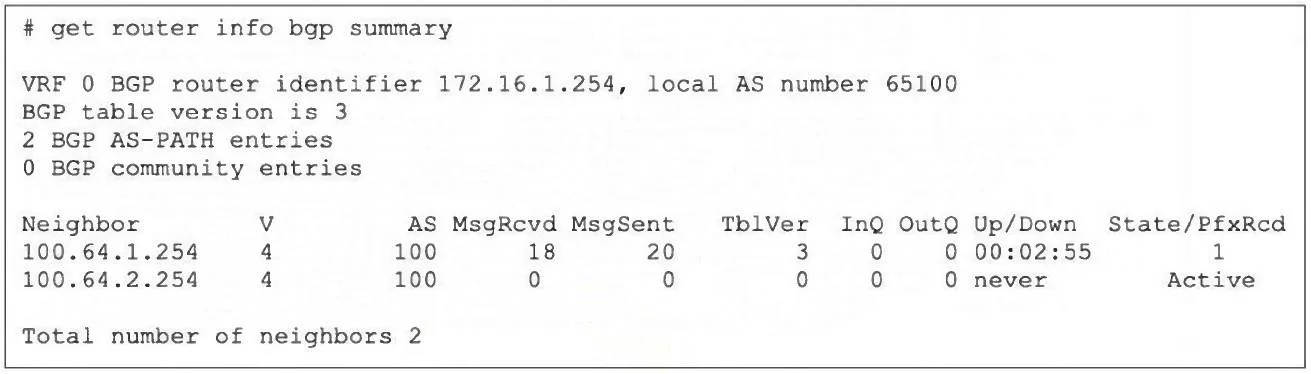 FCSS_NST_SE-7.4 question #96 exhibit