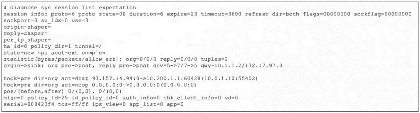 FCSS_NST_SE-7.4 question #54 exhibit