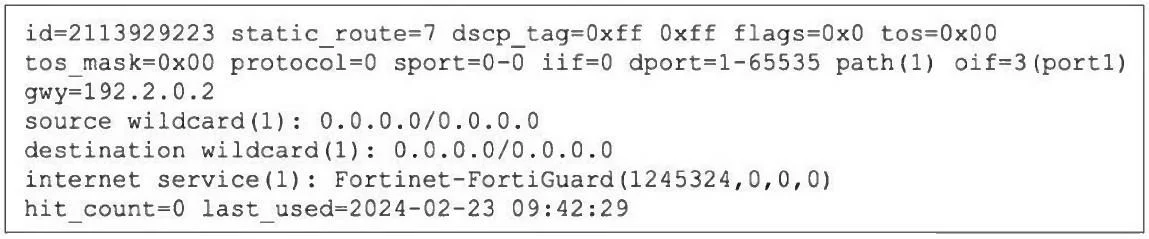 FCSS_NST_SE-7.4 question #26 exhibit