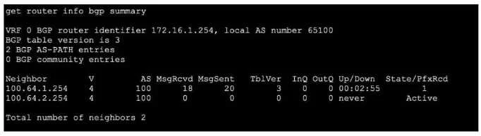 FCSS_NST_SE-7.4 question #1 exhibit
